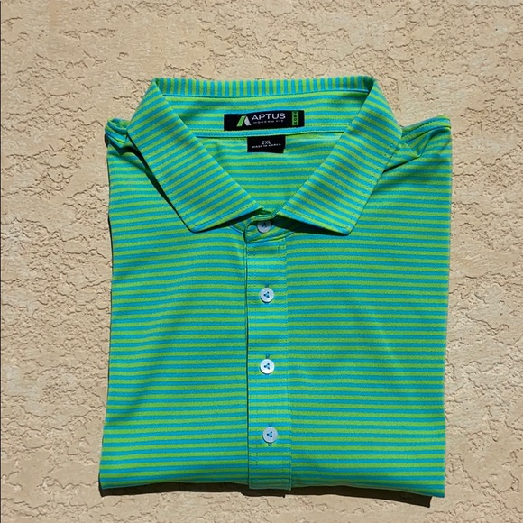 Aptus Golf Striped Tech Shirt - Picture 8 of 9